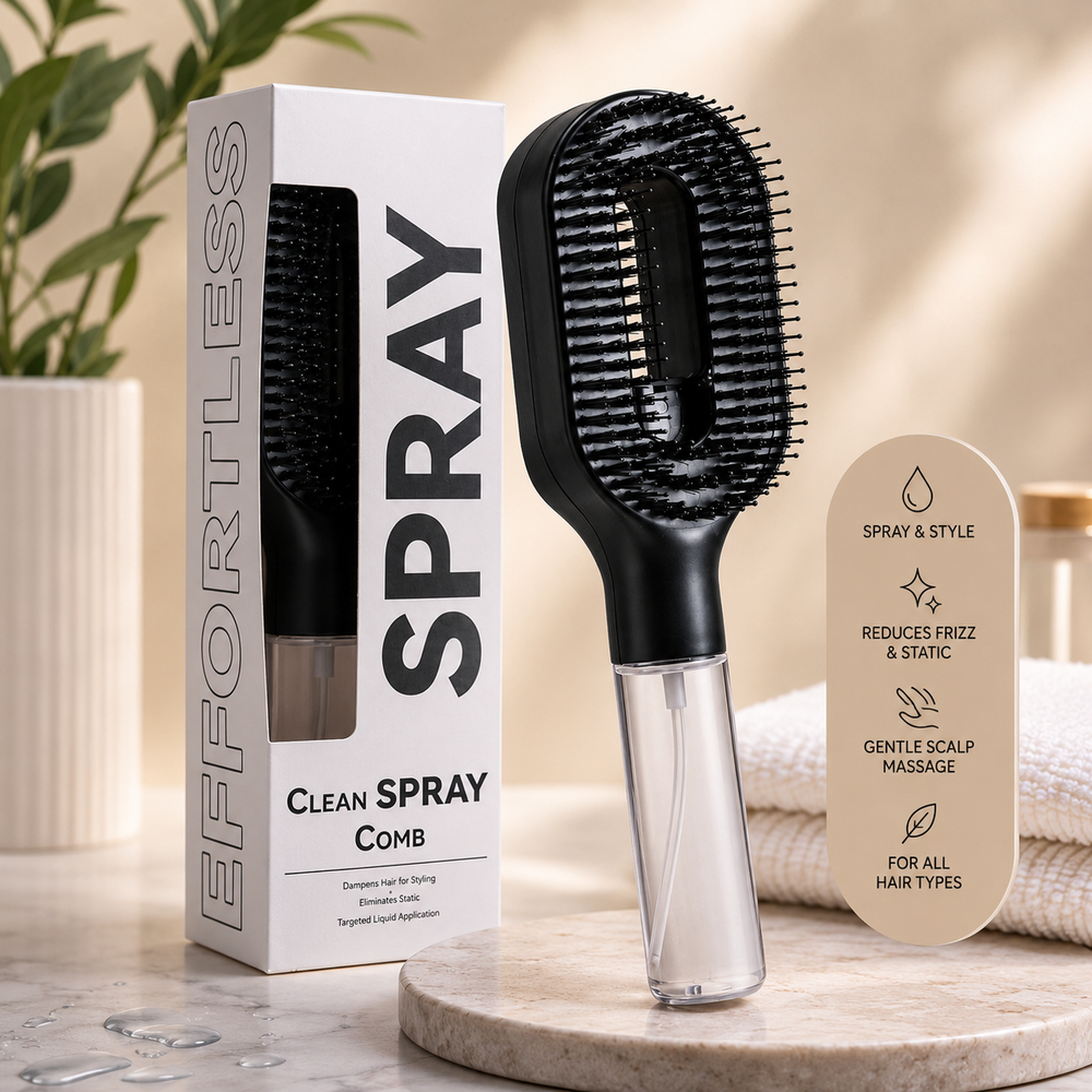 MistBrush 2-in-1 Detangling Brush