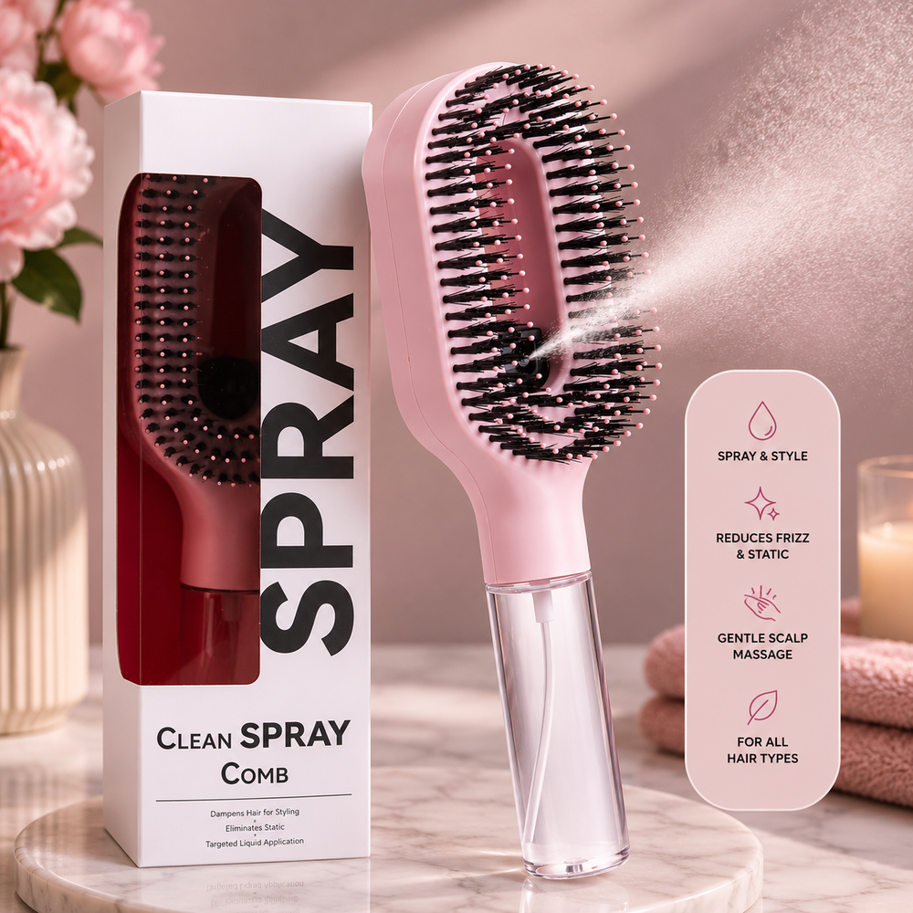 MistBrush 2-in-1 Detangling Brush