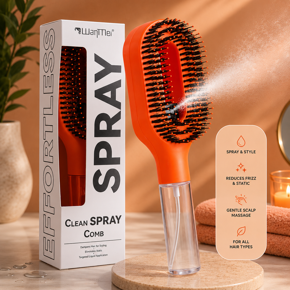 MistBrush 2-in-1 Detangling Brush