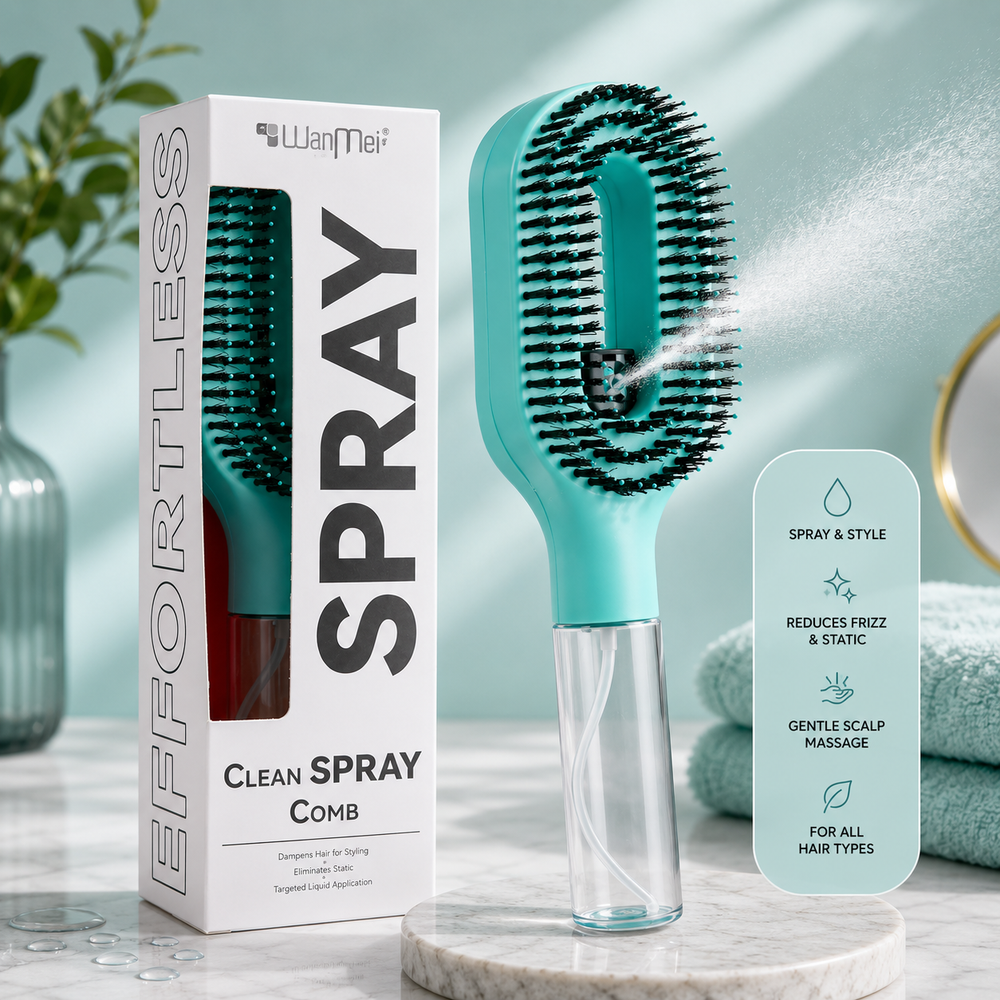 MistBrush 2-in-1 Detangling Brush