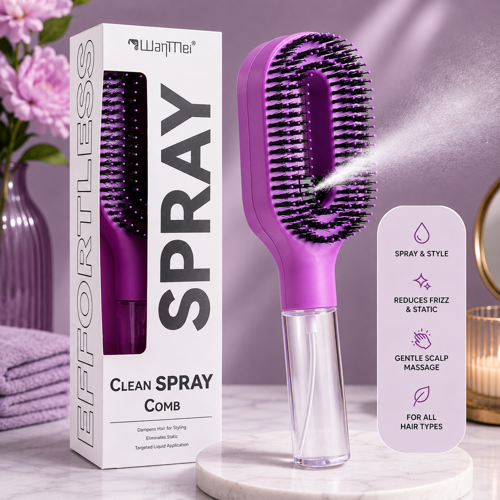 MistBrush 2-in-1 Detangling Brush